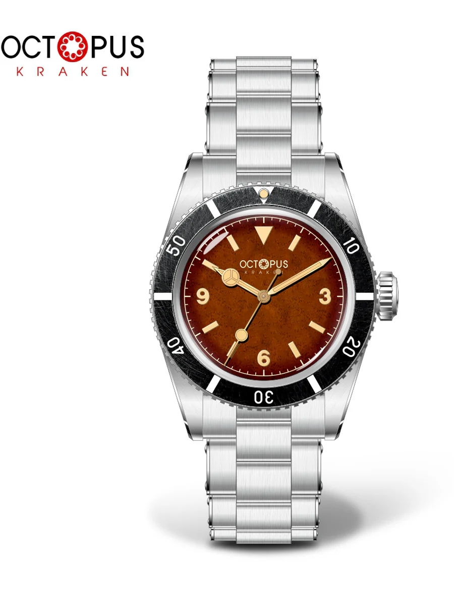 Octopus Kraken 37mm Vintage Automatic Watch OCT-0028 Benz Hands - Image 16