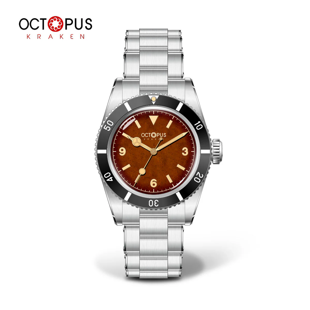 Octopus Kraken 37mm Vintage Automatic Watch OCT-0028 Benz Hands - Image 3