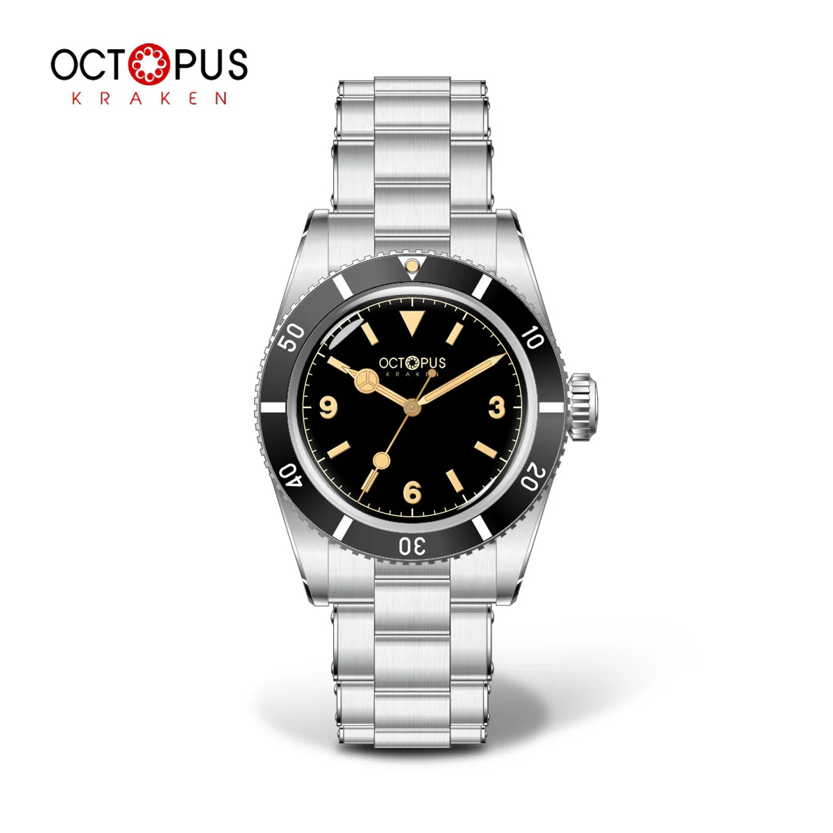 Octopus Kraken 37mm Vintage Automatic Watch OCT-0028 Benz Hands - Image 4