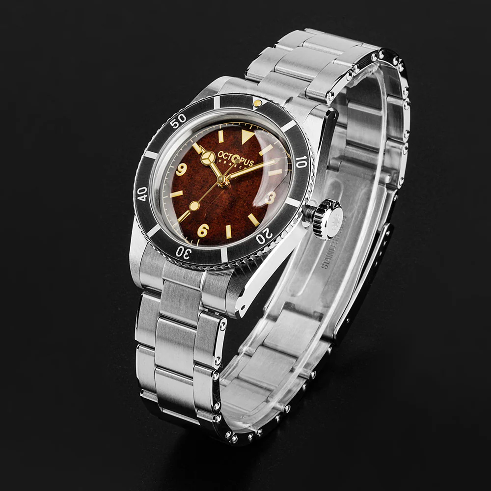 Octopus Kraken 37mm Vintage Automatic Watch OCT-0028 Benz Hands - Image 7