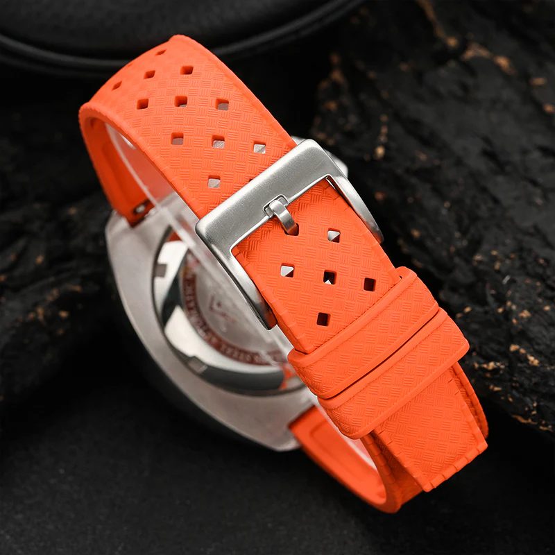 Premium-Grade Tropical FKM Rubber Watch Strap - Image 12