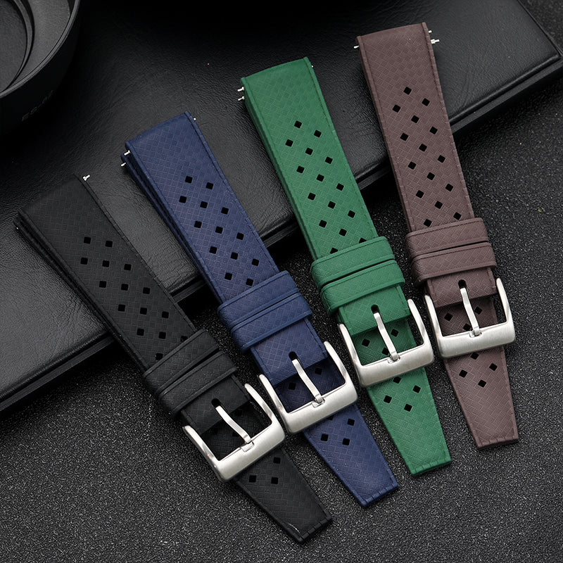 Premium-Grade Tropical FKM Rubber Watch Strap - Image 16