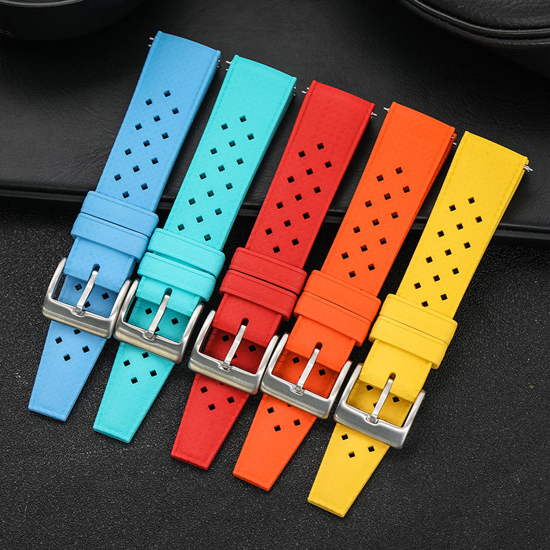 Premium-Grade Tropical FKM Rubber Watch Strap - Image 17