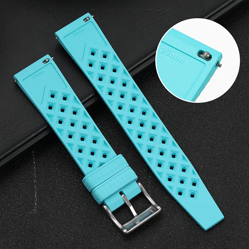 Premium-Grade Tropical FKM Rubber Watch Strap - Image 23
