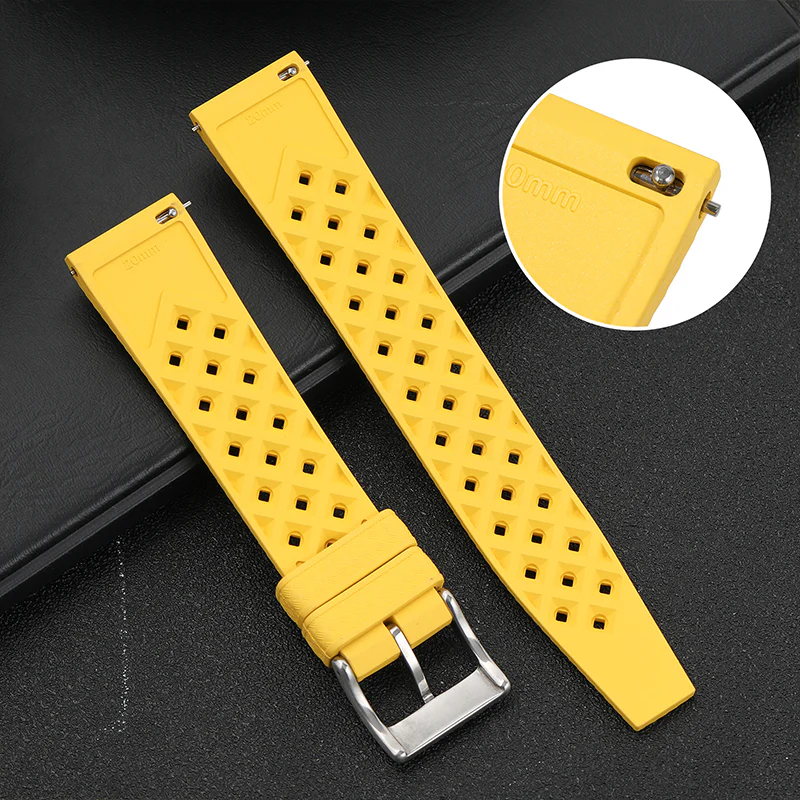 Premium-Grade Tropical FKM Rubber Watch Strap - Image 46