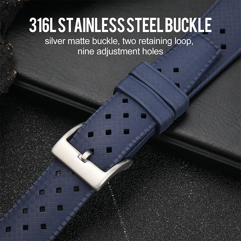 Premium-Grade Tropical FKM Rubber Watch Strap - Image 69