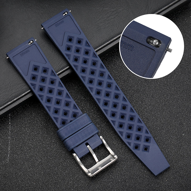 Premium-Grade Tropical FKM Rubber Watch Strap - Image 70