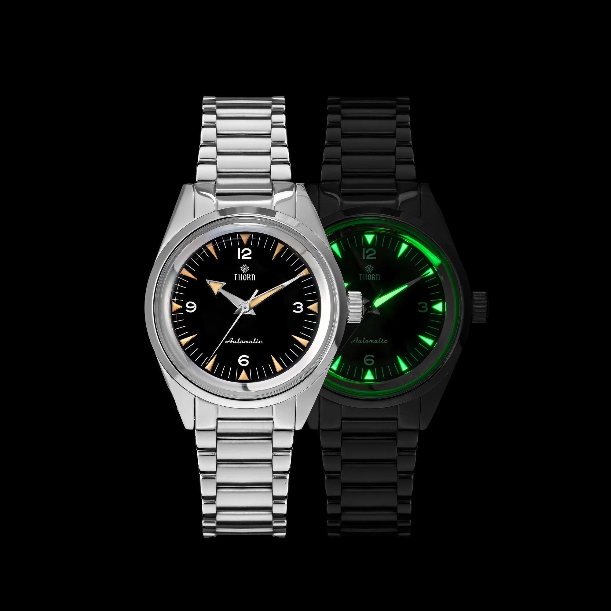 THORN 38mm Automatic Watch 1950s Tribute Collection T026 - Image 3